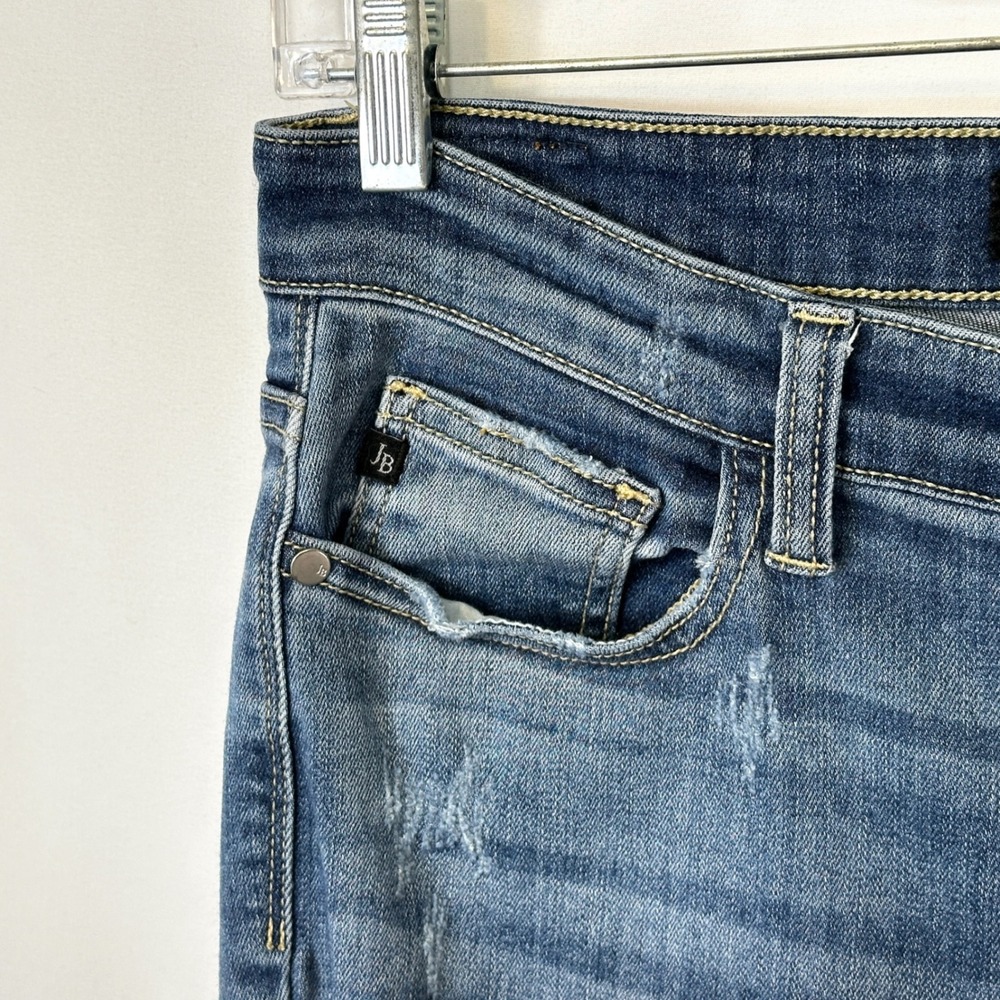 Judy BlueSize 11/30 Jeans Distressed Ripped‎ Skinny Mid Rise Denim Grunge 261 - Picture 6 of 12